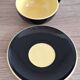 1960s yellow and black coffee service by Villeroy and Boch.