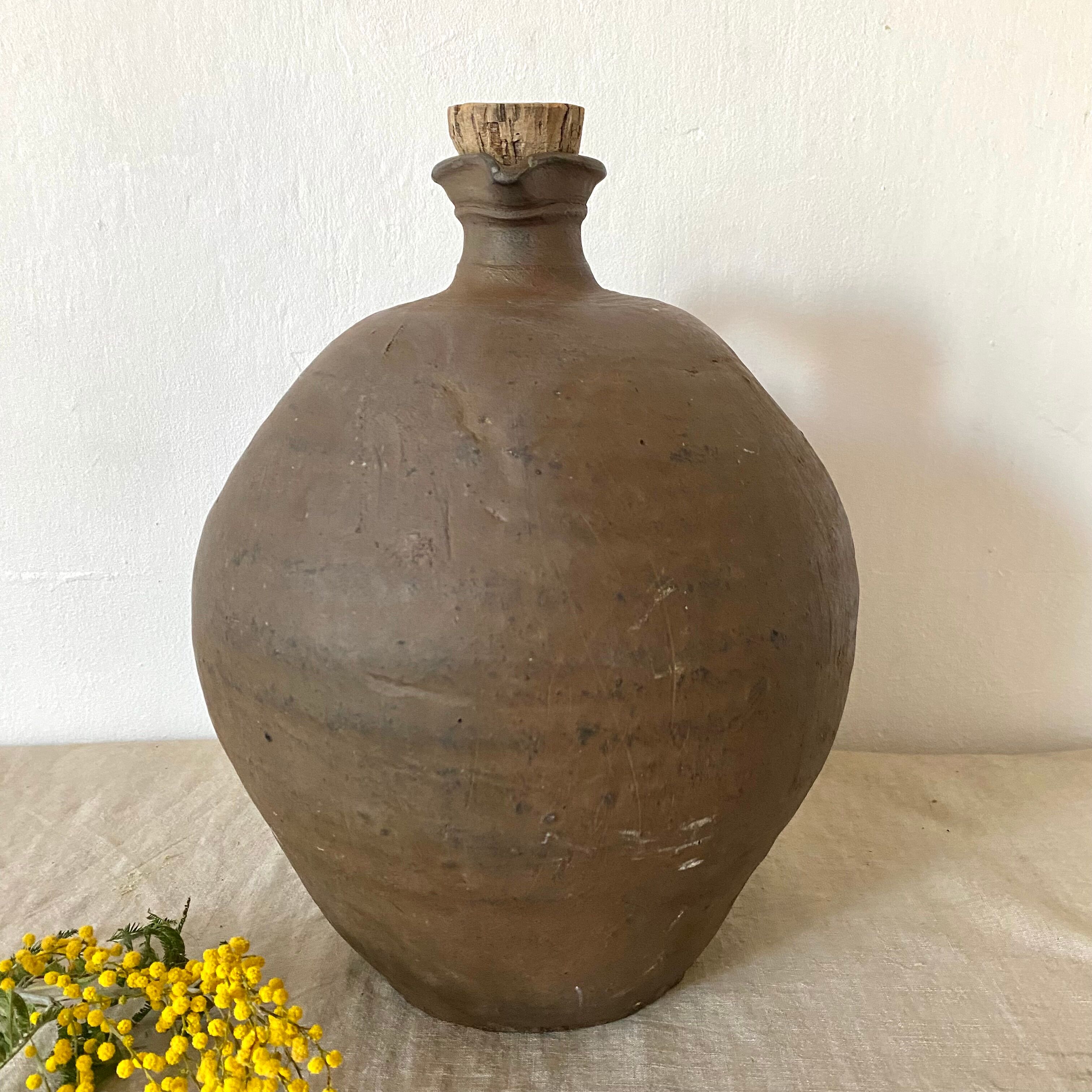Antique terracotta jug jar
