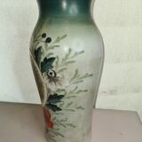 Vase en opaline avec des bécasses