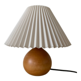 Solid wood bedside lamp