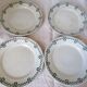 Set of 11 flat earthenware plates