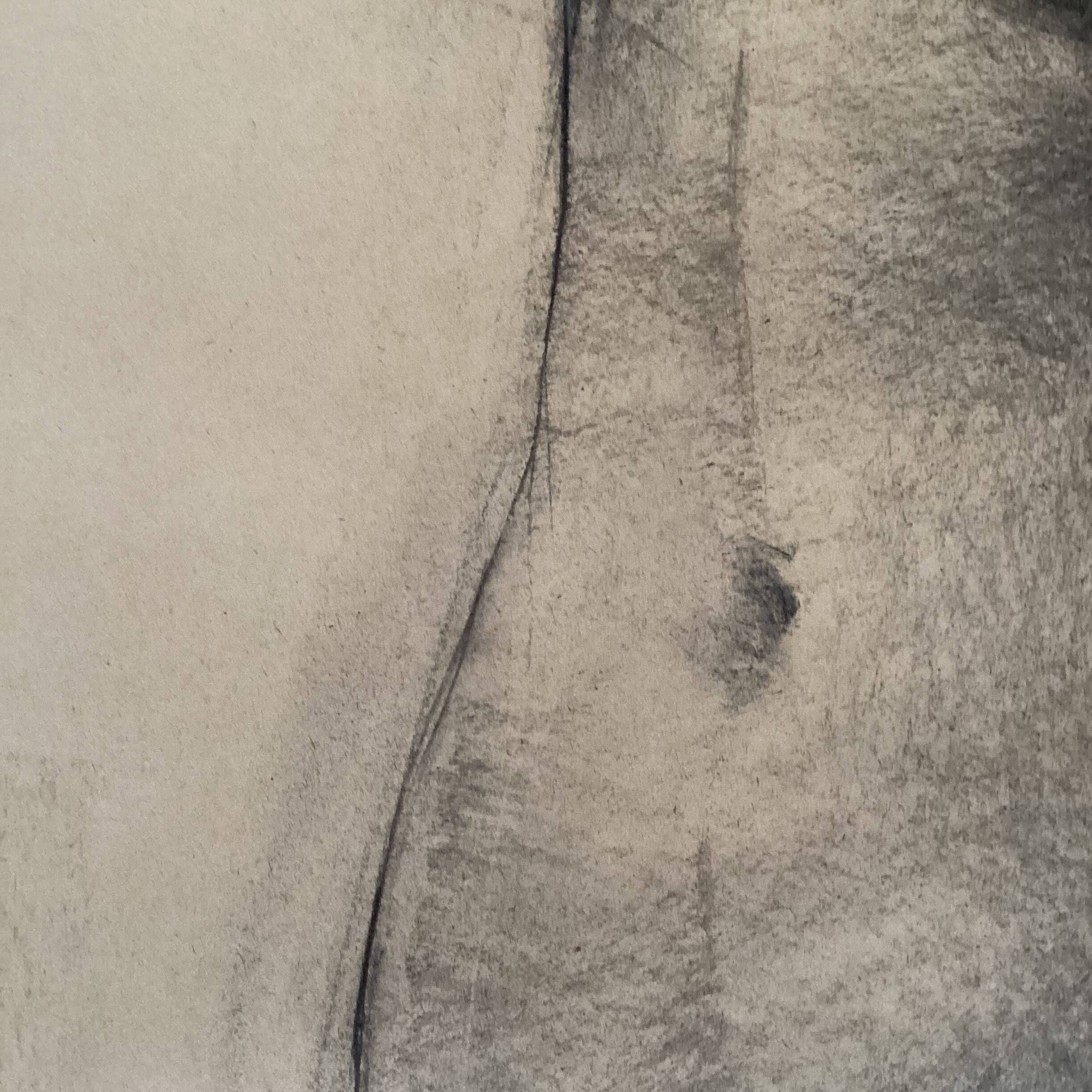Large drawing of a “Nude” woman signed around the 1940s dimension: height -120cm - width -75