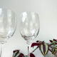 6 crystal red wine glasses Mikasa model Stephanie