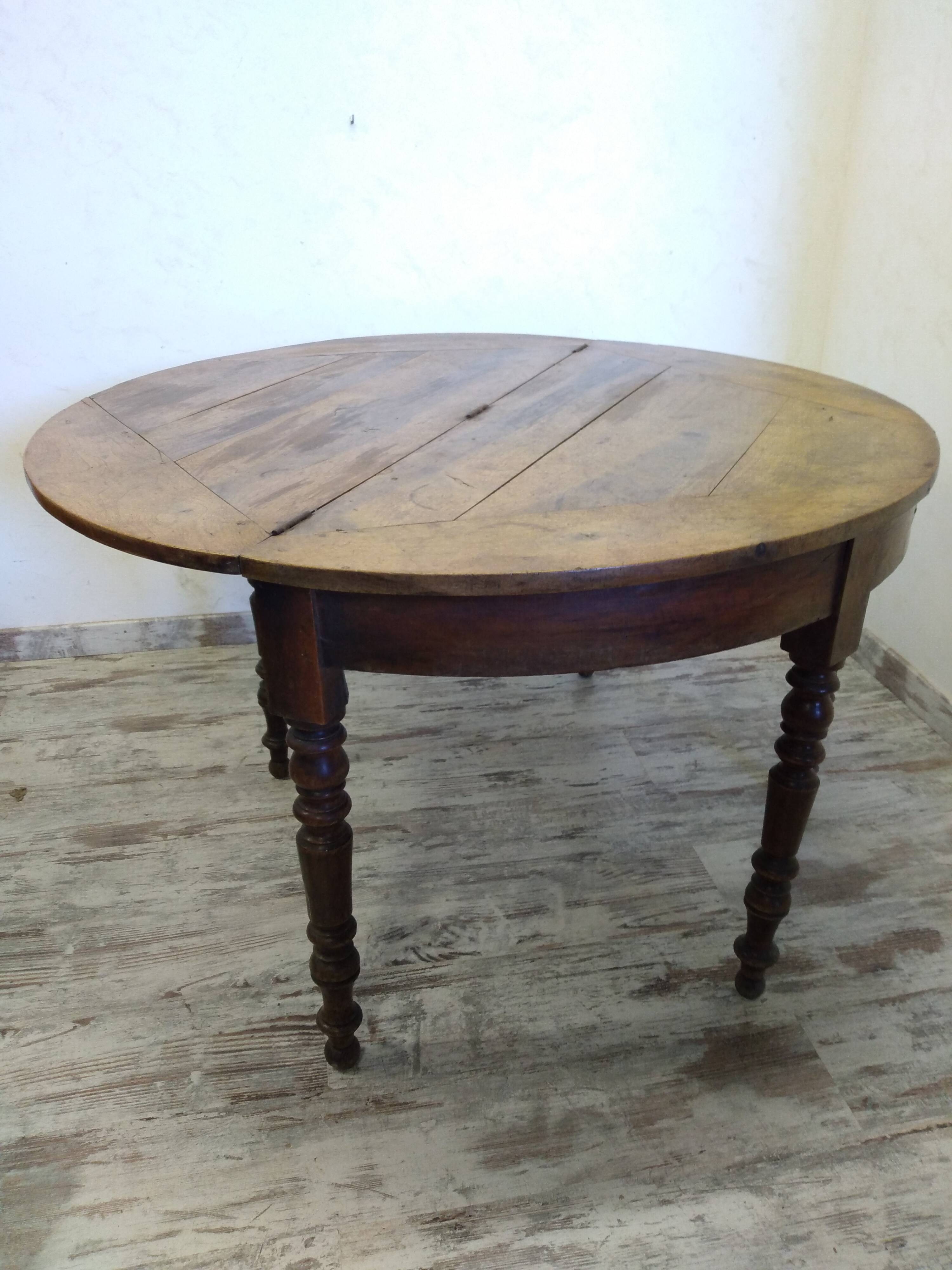 Old half moon table/console