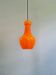 Suspension Space age in opaline orange, Targetti Sankey, 1960-70