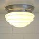 Art Deco Ceiling Lamp / Antique Flush Mount Light / Bauhaus Era Sconce 1930
