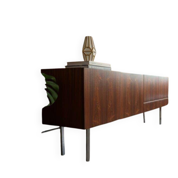 Buffet/armoire haute vintage XL en palissandre