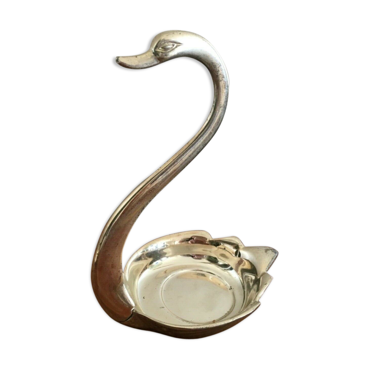 Cygne vide poche photophore vintage année 70