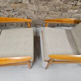 Paire de fauteuil scandinave 1960