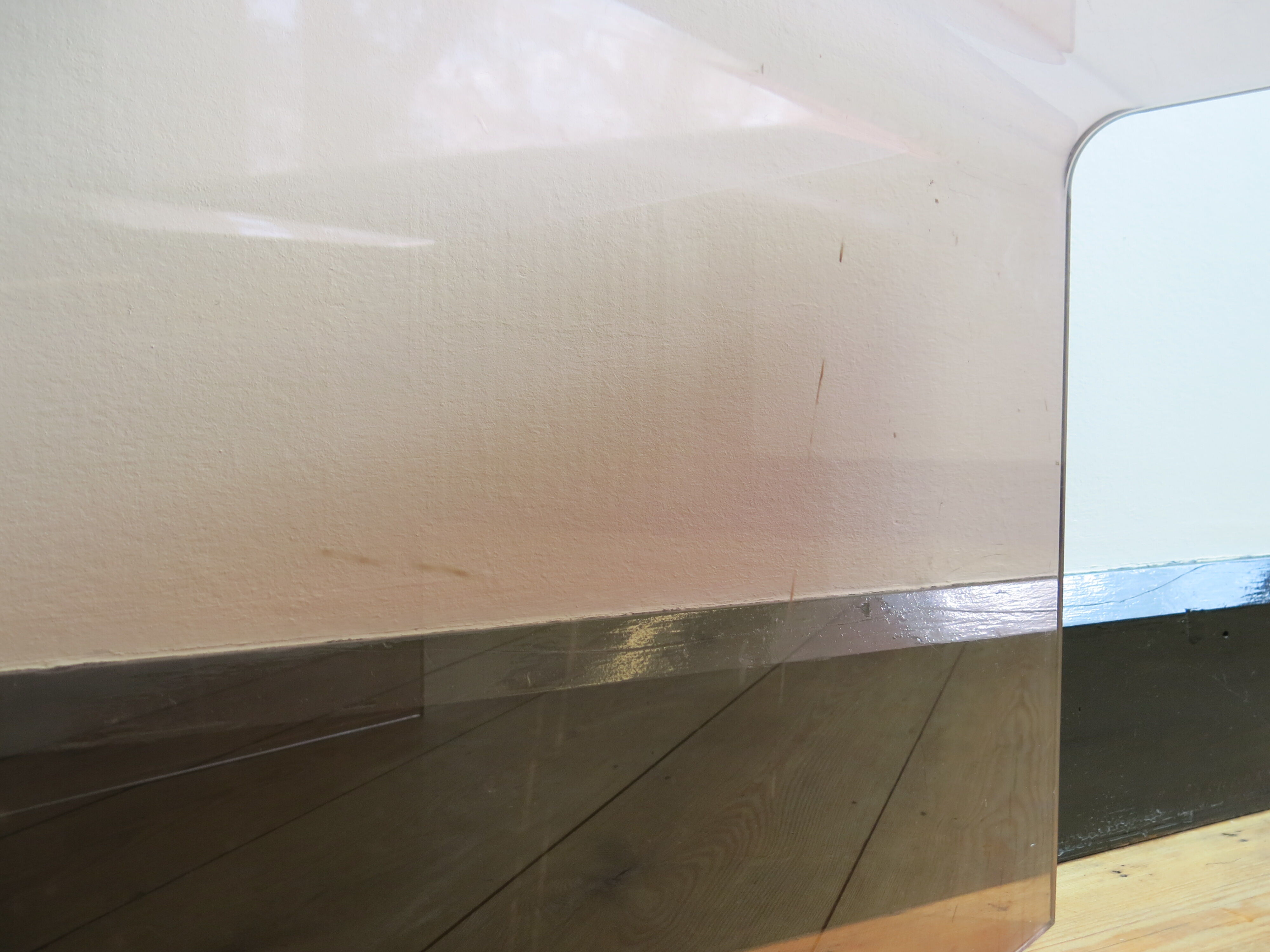 Plexi nesting tables by Michel Dumas