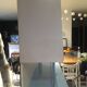 Blue and yellow formica buffet