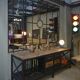 Industrial sideboard from metal and wood factory 1950