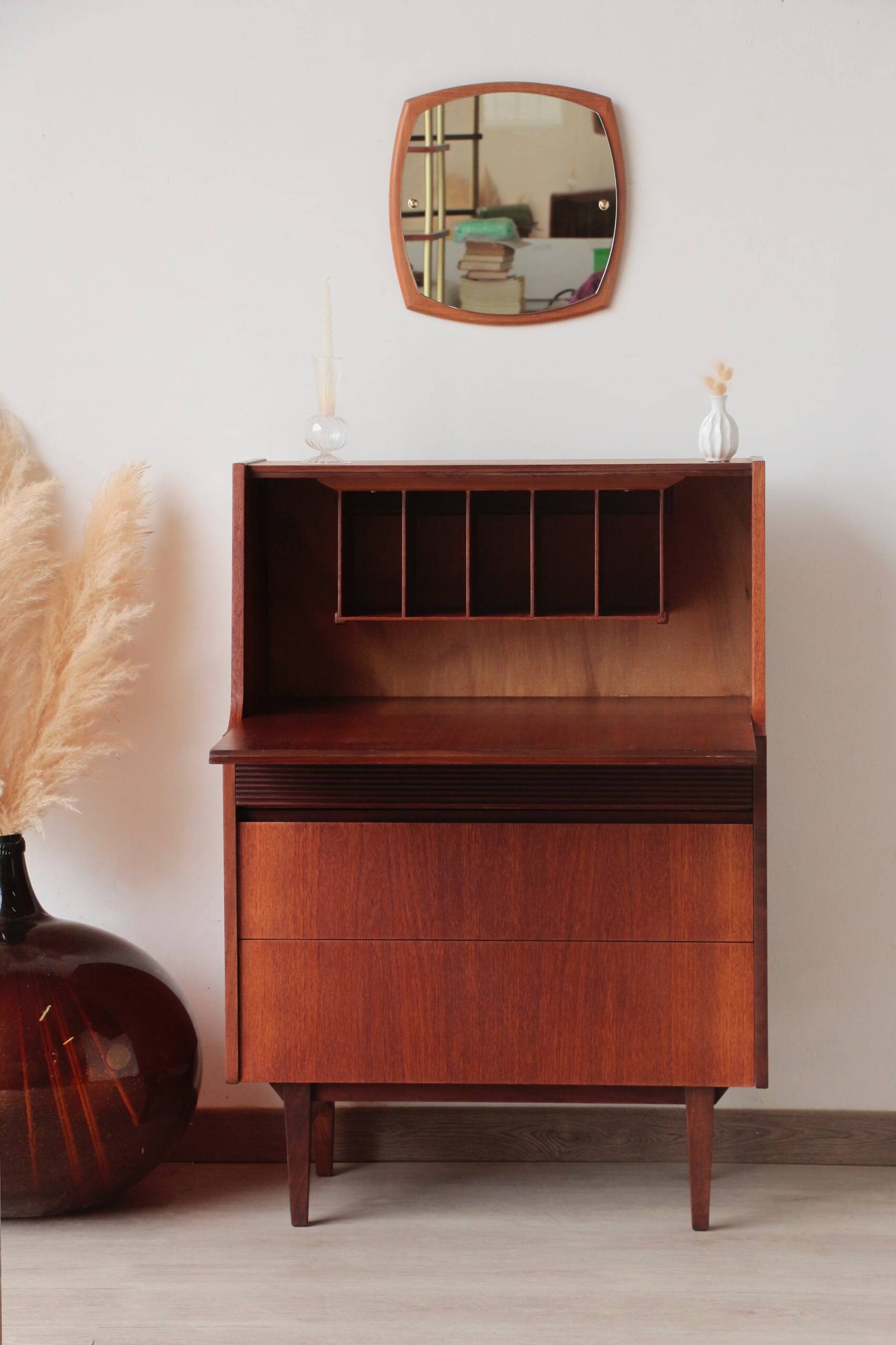 Vintage teak desk by Elliots of Newbury – 1960s design