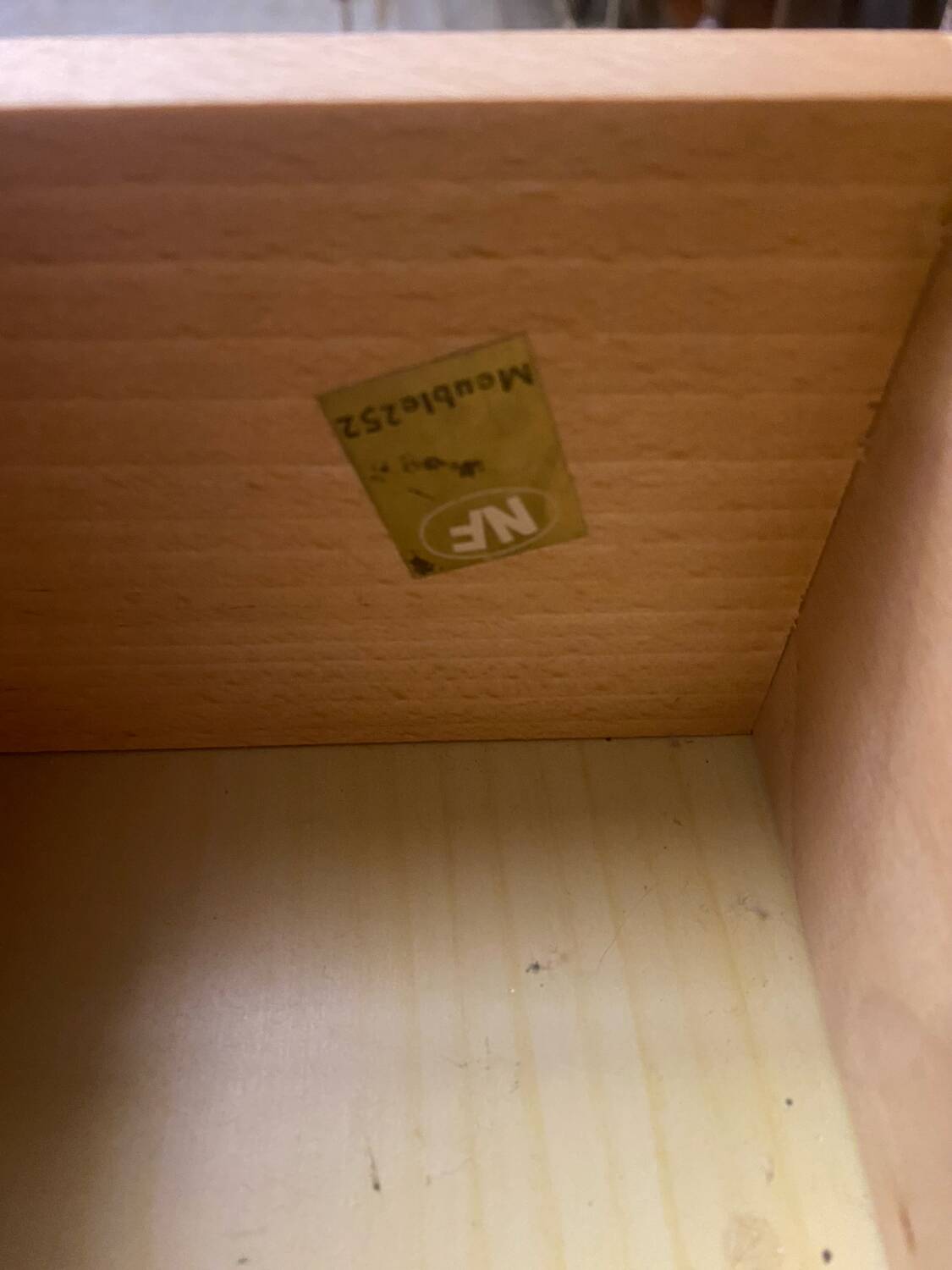 Antique bedside table. Furniture number 252. Wooden table. Wood La.