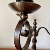 Pair of brutalist candelabras Charles Piguet 1930