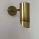 Vintage adjustable wall light, solid perforated brass, France 1960