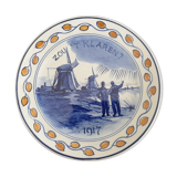 Royal Delft, Netherlands - Earthenware dessert plate - Zou't klaren - 1917