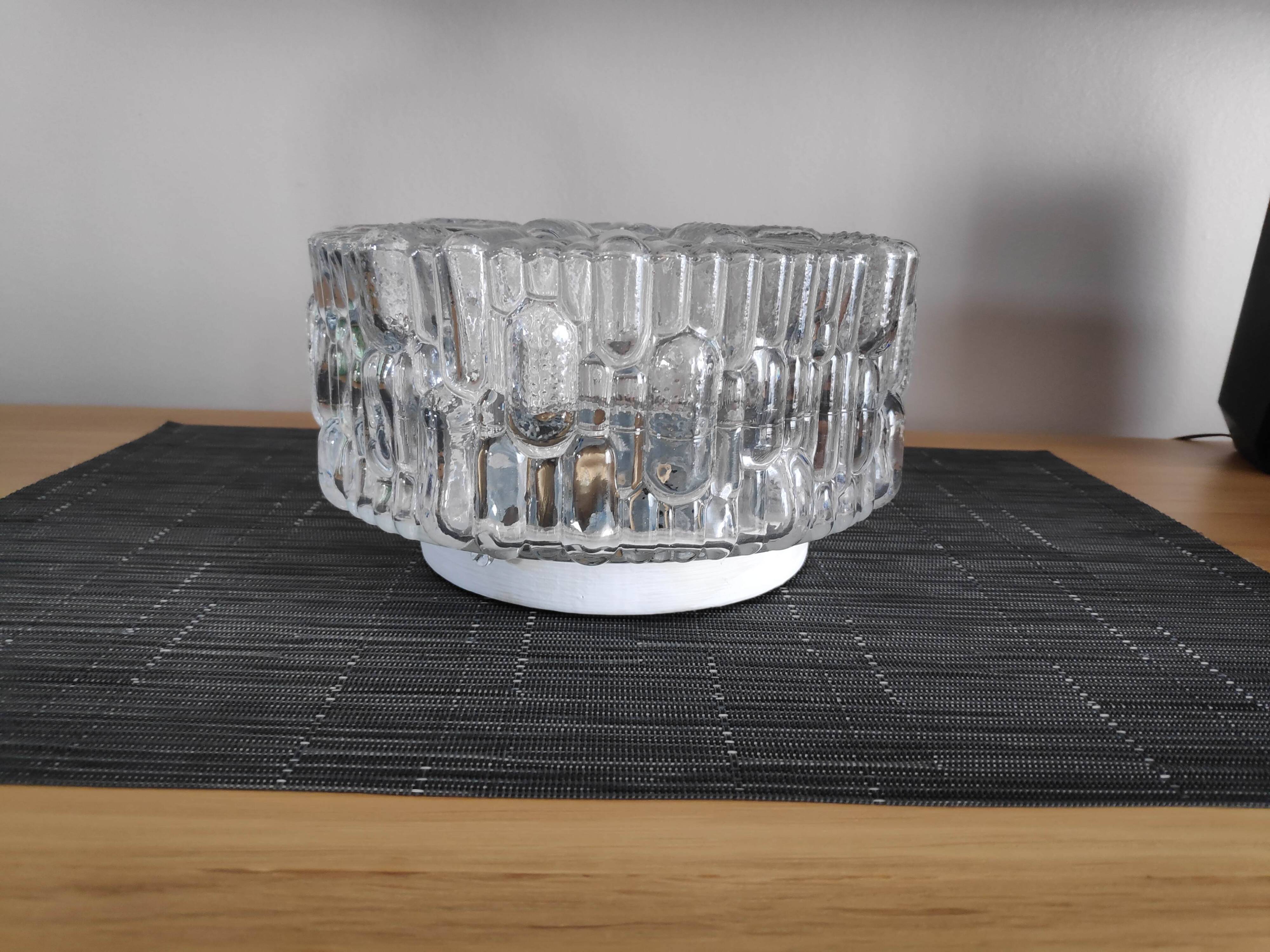 Round glass ceiling light