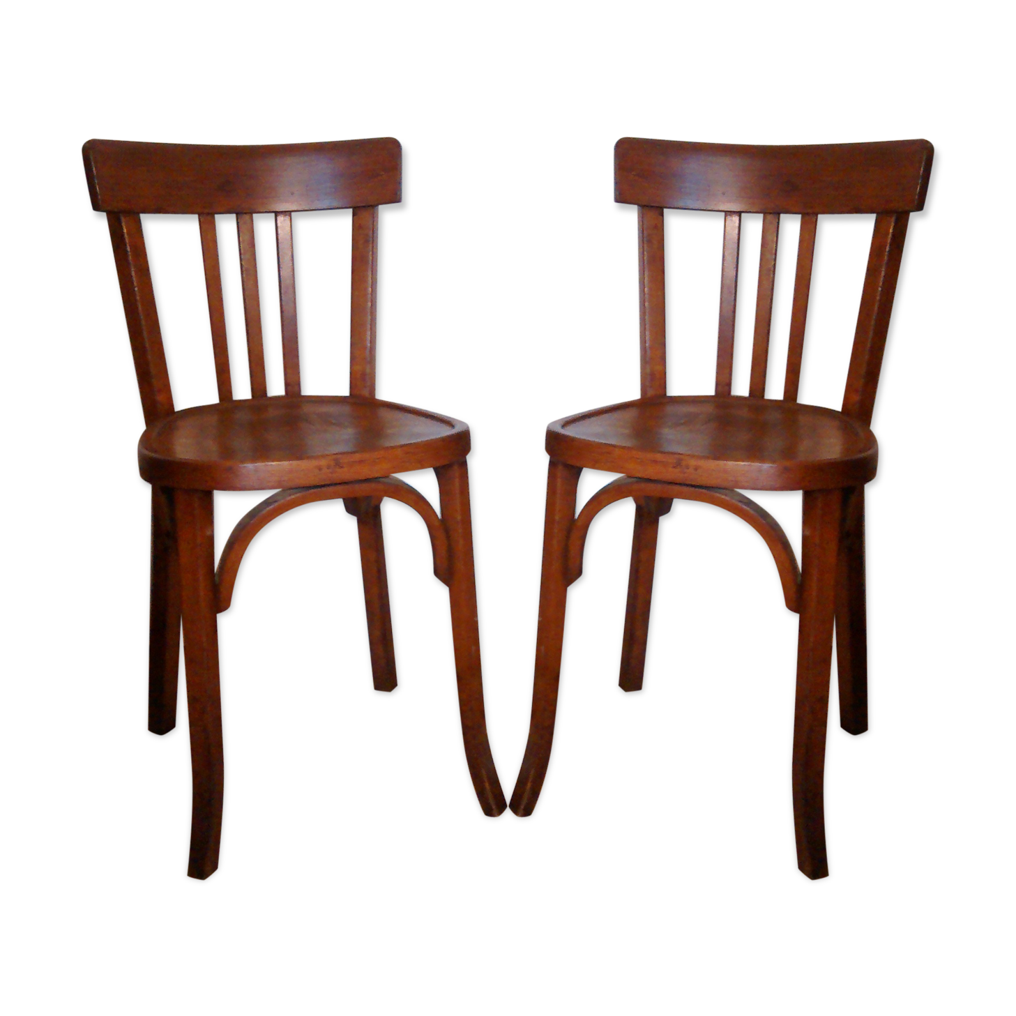 Pair of old Baumann Bistro chairs