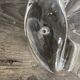Pair of rose crystal candle holders by Daum France