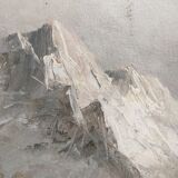 Peinture pastel tableau signe L.Harding
