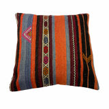 Vintage Turkish Kilim Cushion Cover , 60 x 60 cm