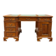 Bureau classique en cuir vert Partnerdesk