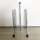 Vintage metal magazine rack