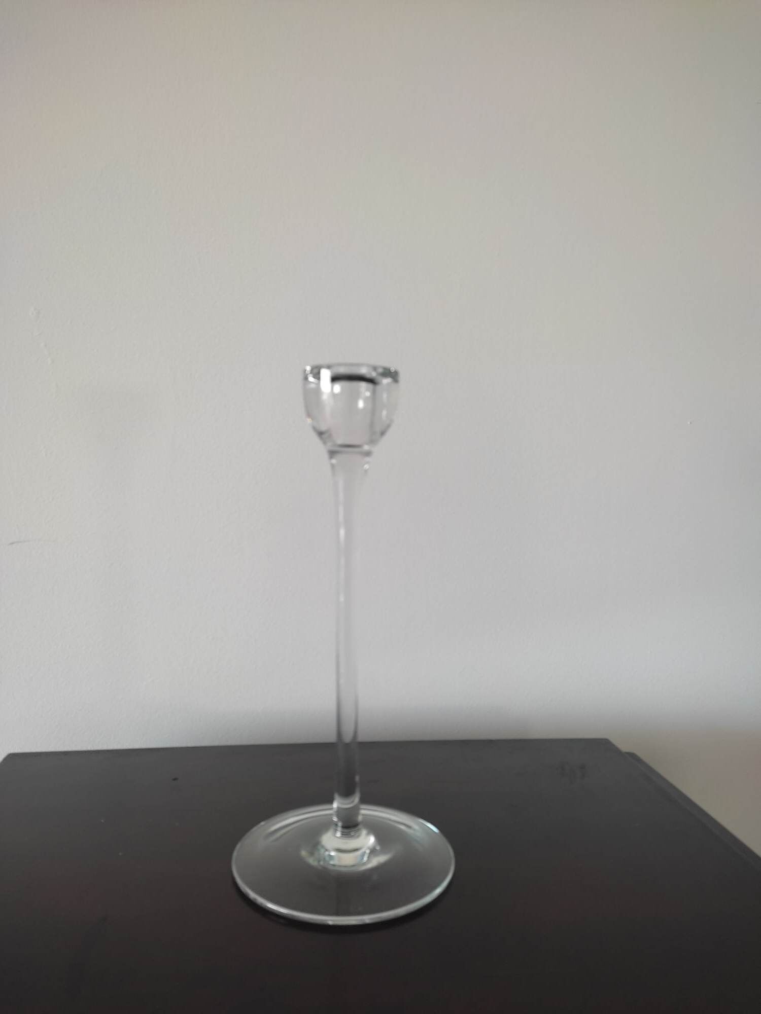 Set with 3 glass candle holders