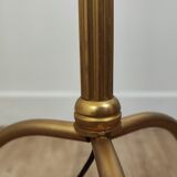 Golden tripod floor lamp
