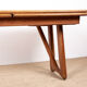 Large extendable dining table, 320 cm, in oak, Guillerme and Chambron.