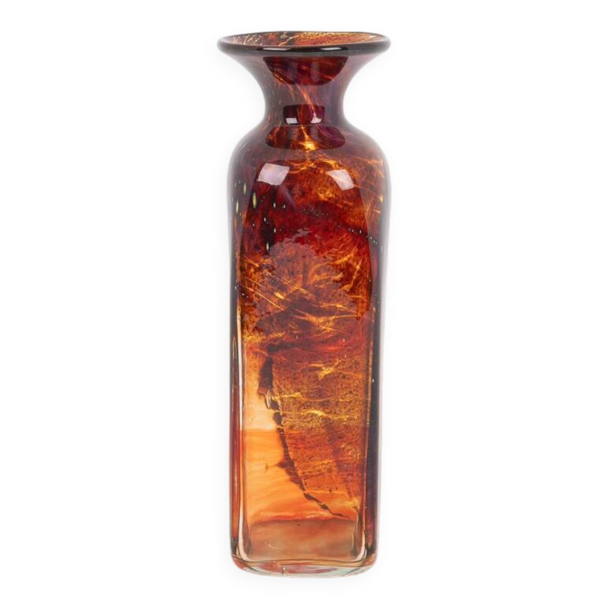 Art glass vase by Michael Harris for Mdina Maltese