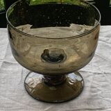 Fruit cup in brown blown glass the vintage France rocker