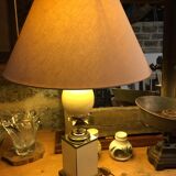 Paire de lampes oeufs style Hollywood Regency