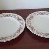 ancient plates Digoin flowers