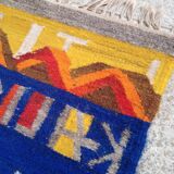 Decorative midcentury rug