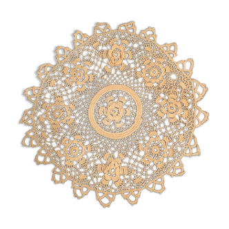 18cm handmade lace placemat