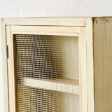 Armoire murale vintage avec verre, 1970'