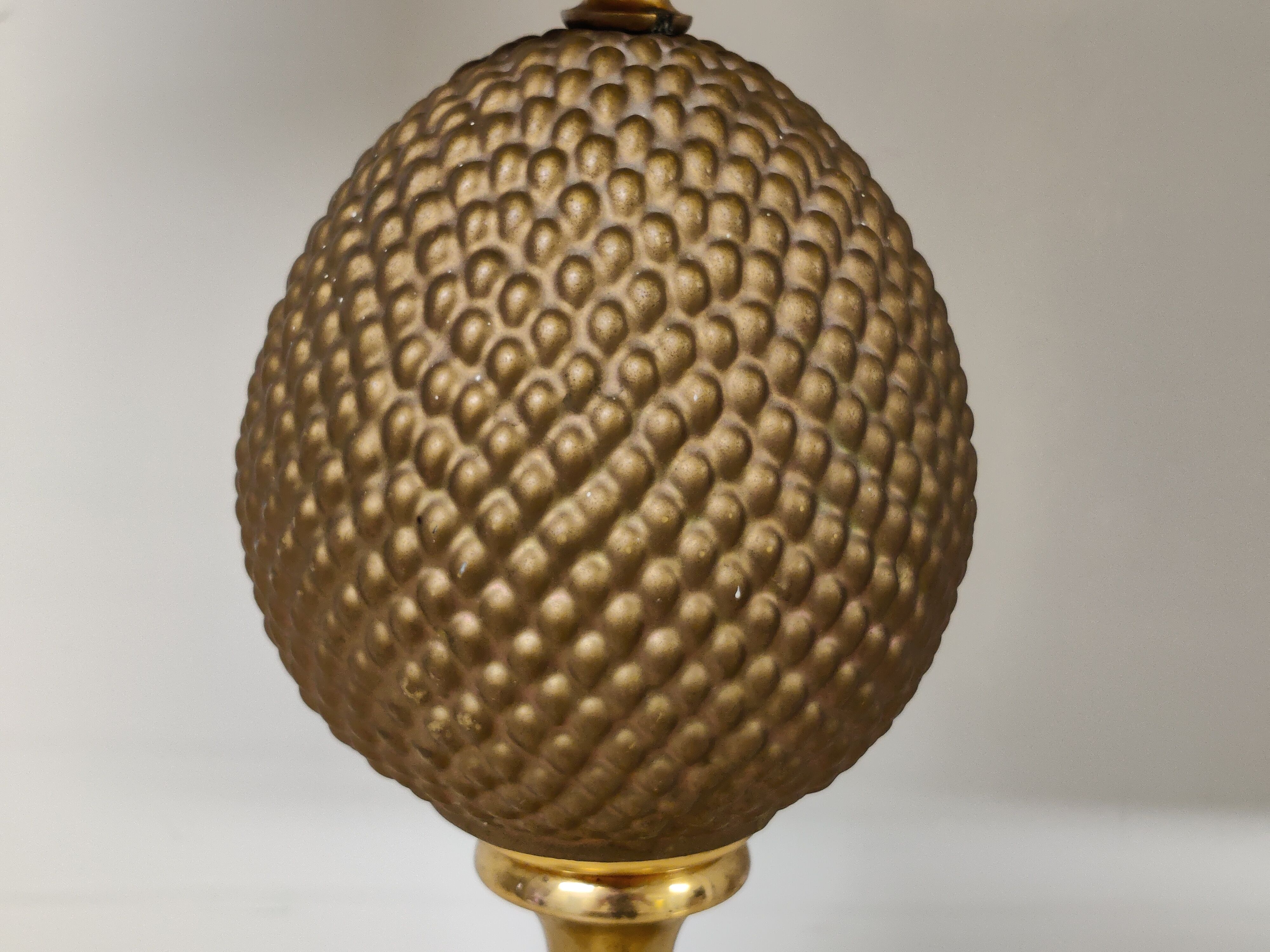 Brass pineapple table lamp, 1970s