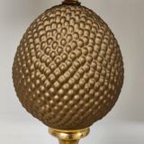 Brass pineapple table lamp, 1970s