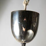 Scandinavian suspension lamp in brushed aluminum