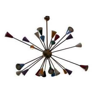 Lustre spoutnik multicolore
