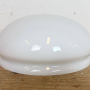 Industrial Bakelite Wall or Ceiling Light with Milk Glass, 1950s