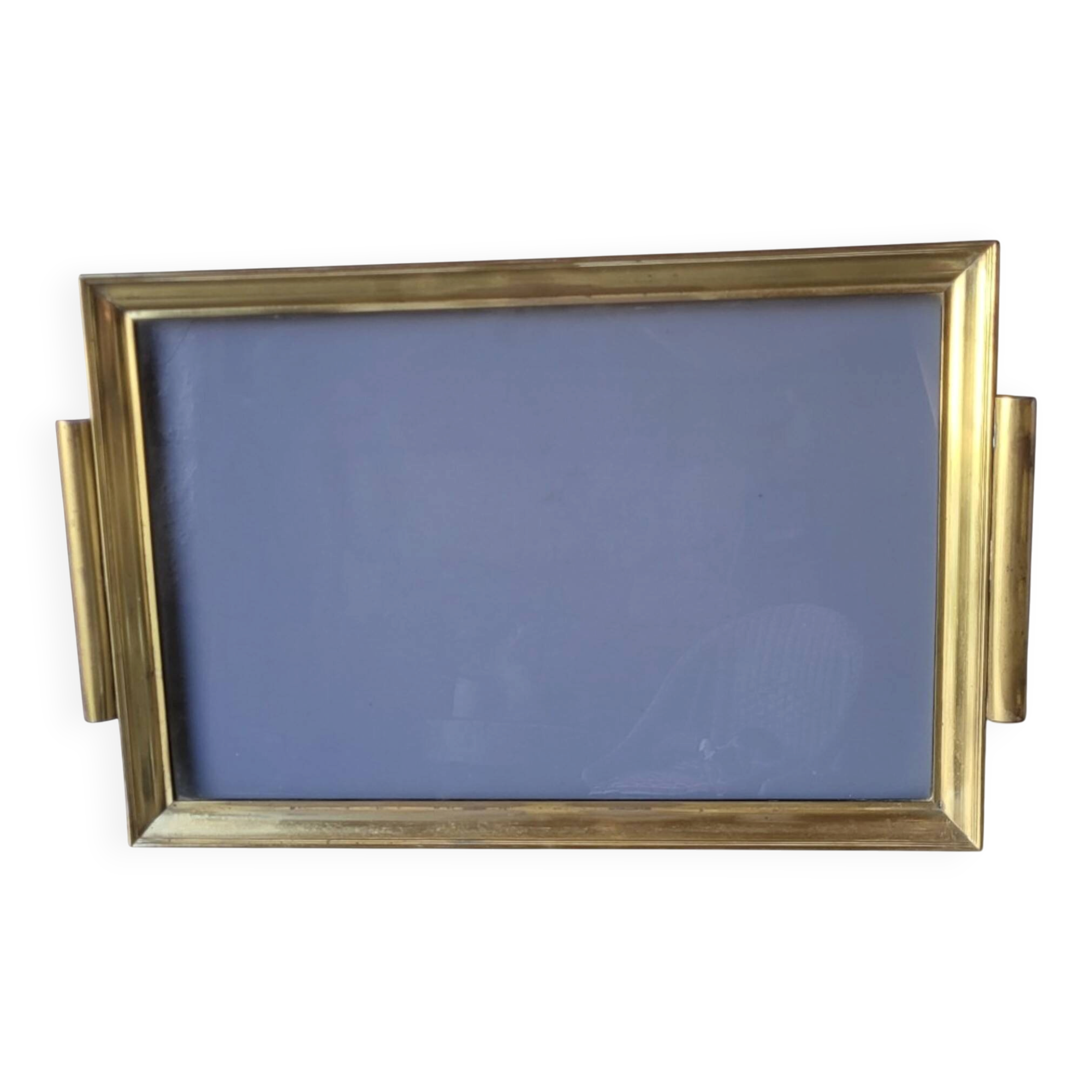Brass plateau Hollywood Regency 1960s