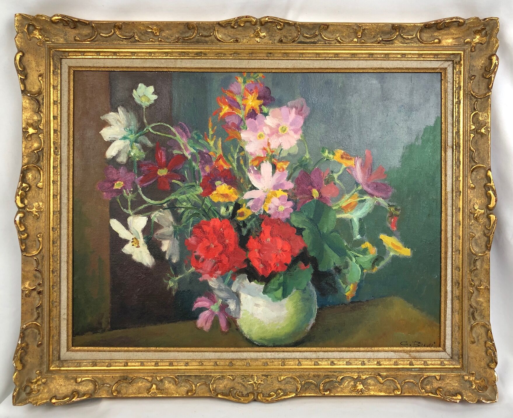 Oil on panel by Adolfo Busi