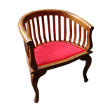 Colonial armchair in exotic wood