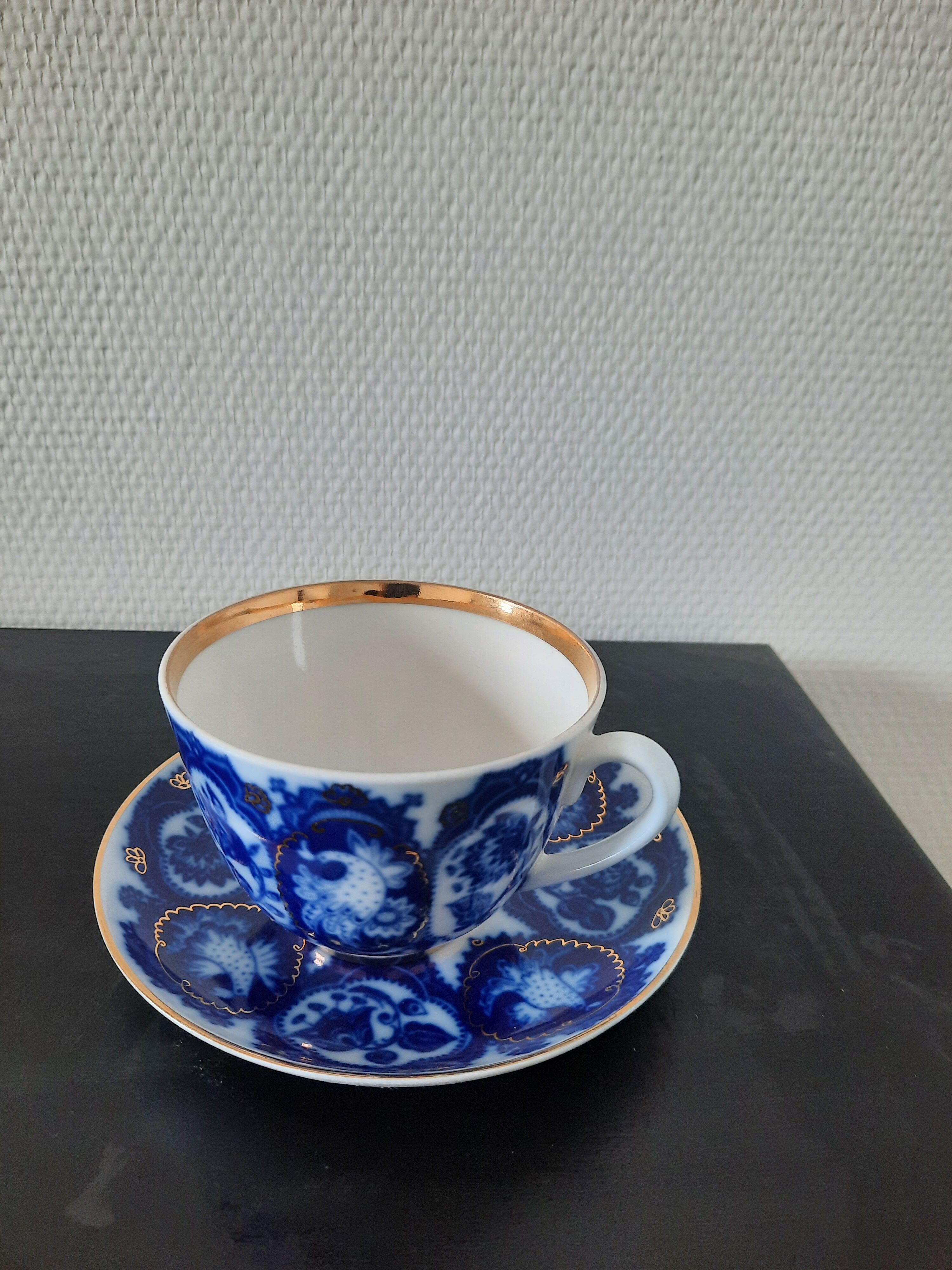 Russian porcelain tea cup