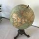 Former globe Émile Berteaux cast iron foot 19th