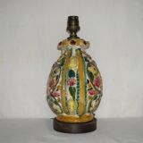 Openwork porcelain lamp base - Italy from the 1920s