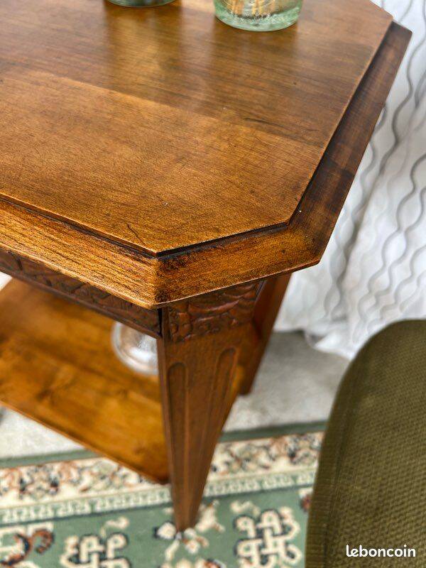 Vintage Art Deco side table / pedestal table